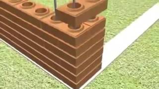 Teach how to build house with interlocking brick lego block, eco brava blocks and clay lego bricks