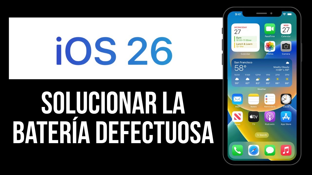 Cómo solucionar la batería defectuosa en iOS 26 - YouTube