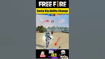 Sonia Character Big Ability Change After New Update #shorts #freefire