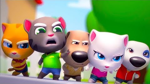 TALKING TOM GOLD RUN Vs BEN GOLD RUN DOUBLE SCREEN REVERSE PLAY GAME IN WATER LEVEL