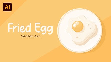 Adobe Illustrator CC - Fried Egg Flat Vector Art In Adobe Illustrator