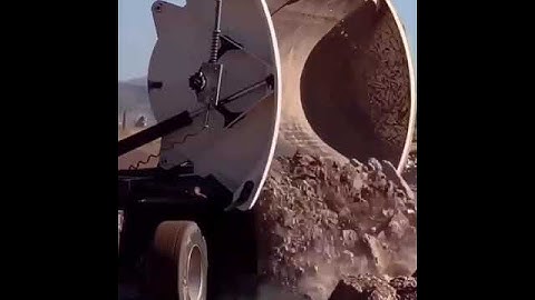 Lime stone unloading