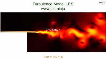 🥇 ANSYS CFX - Turbulence Model - LES
