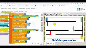 Hora del Código: Resolviendo Laberintos con Sensor de Color en Open Roberta