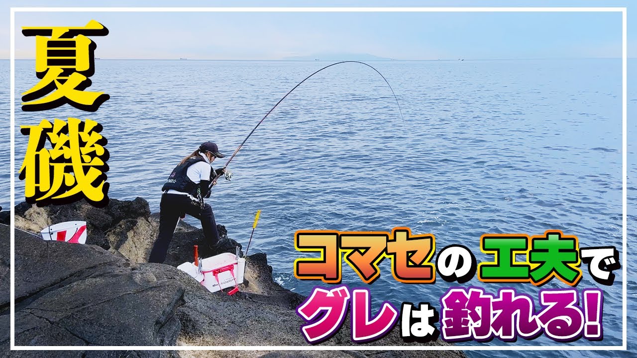 【城ヶ島】渡った磯でポイント巡り！最高の潮筋見つけグレゲット！【磯釣り・グレ】