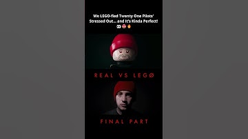 STRESSED OUT: REAL VS LEGO FINALE #twentyonepilots #lego #shorts #fyp #music #video #animation