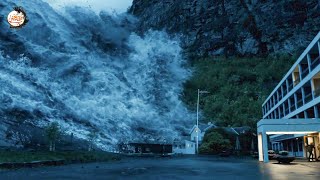 موجة تسونامي كارثية بارتفاع 80 متر دمرت مدينة كاملة | صراع البقاء على الحياة | ملخص فيلم The Wave