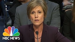 Ex-AG Sally Yates Details Meetings With White House On Michael Flynn, Russia | NBC News
