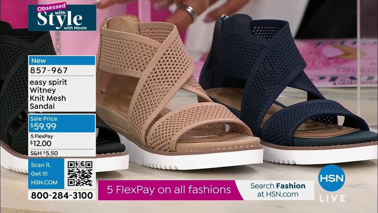 easy spirit Witney Knit Mesh Sandal YouTube