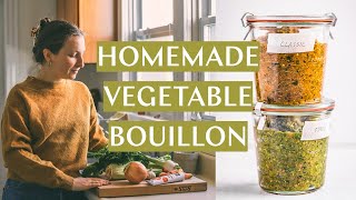 Homemade Vegetable Bouillon // a flavor bomb for your soups, stews, sauces, etc. and how to use it