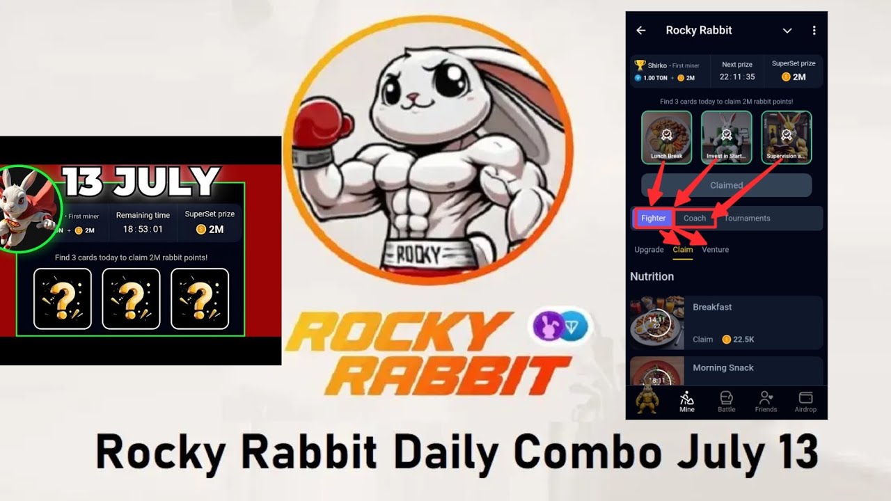 Rocky Rabbit Daily Combo July 13 [Superset Cards for 2 Million Rabbit ...