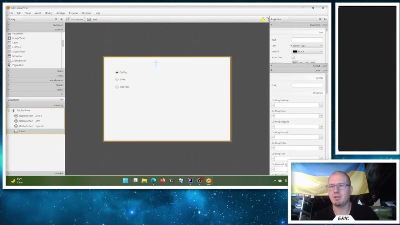 CIS 1500 Intro to Programming ( Java ) JavaFX Radio Buttons and
