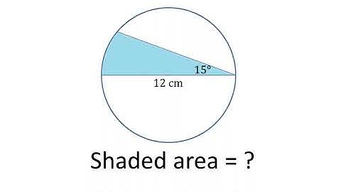 Kun je deze rekensom oplossen? Bereken de oppervlakte van het gearceerde gebied in de cirkel.