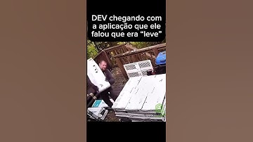 É bem levinha, o dev disse! #coffops #linux #memes #tecnologia