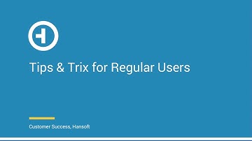 Tips & Trix for Regular Users