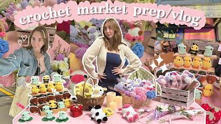 crochet market prep with me!  FIRST MARKET OF 2024, how much $$ i made, recap