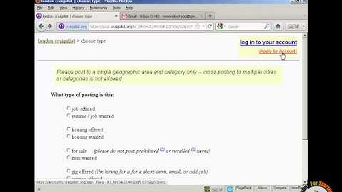 How To Post An Ad In Craigslist part1