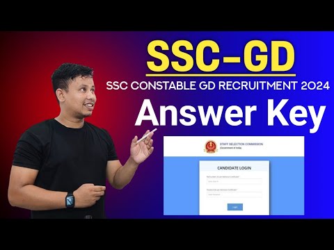 SSC Constable GD Answer Key 2024 