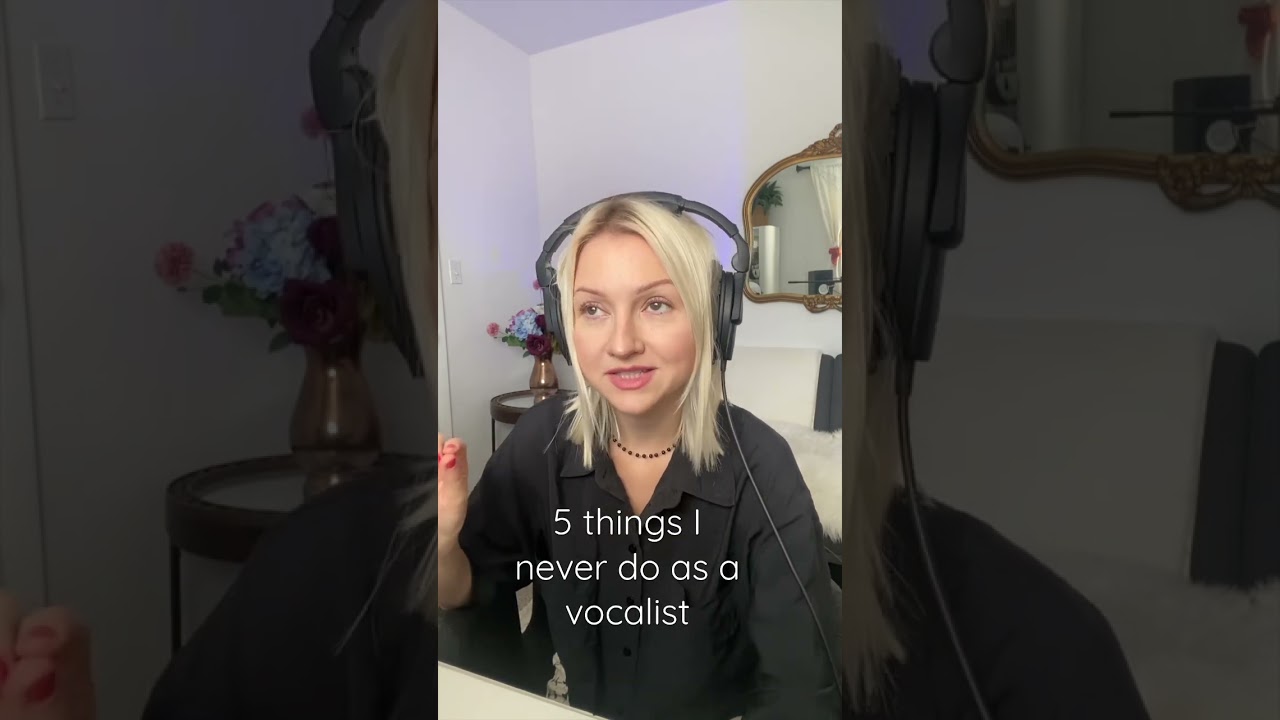 5 things I never do as a vocalist #singer #vocaltips #vocalist #5things #music #cover #rock #jazz