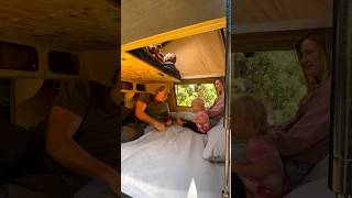 How the DIY camper sleeps 4 #diytruckcamper #overlandunderbudget