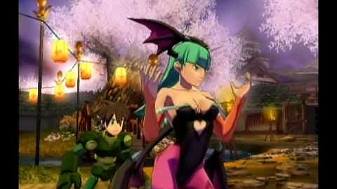 Tatsunoko VS Capcom - Morrigan & Megaman Volnutt - Arcade Mode (Part 1 of 3)