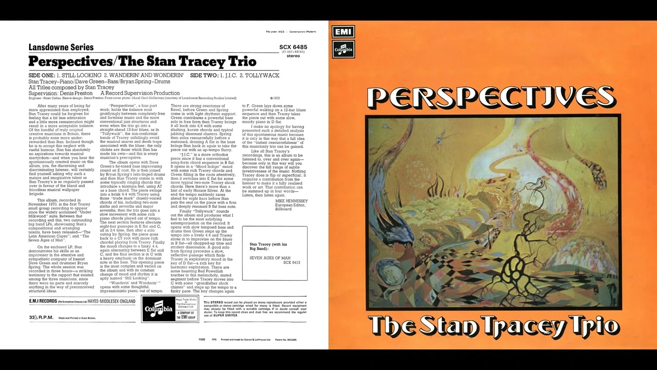 The Stan Tracey Trio   Still Looking