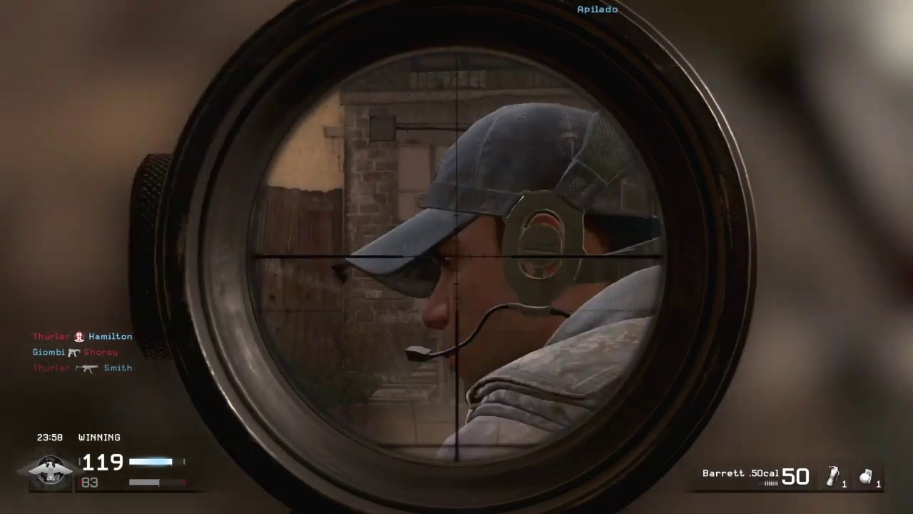 Call of Duty®: Modern Warfare® Remastered Barret 0.50 cal - YouTube