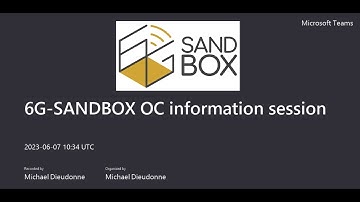 6G-SANDBOX Open Call workshop at EuCNC 2023