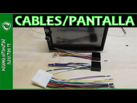 Colores de cables de autoestereo con pantalla (los mas usados)