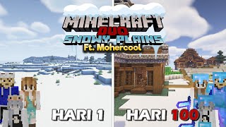 100 Hari di Minecraft Tapi SNOWY PLAINS ONLY (Ft. @Mohercool ) - Duo Minecraft 100 hari