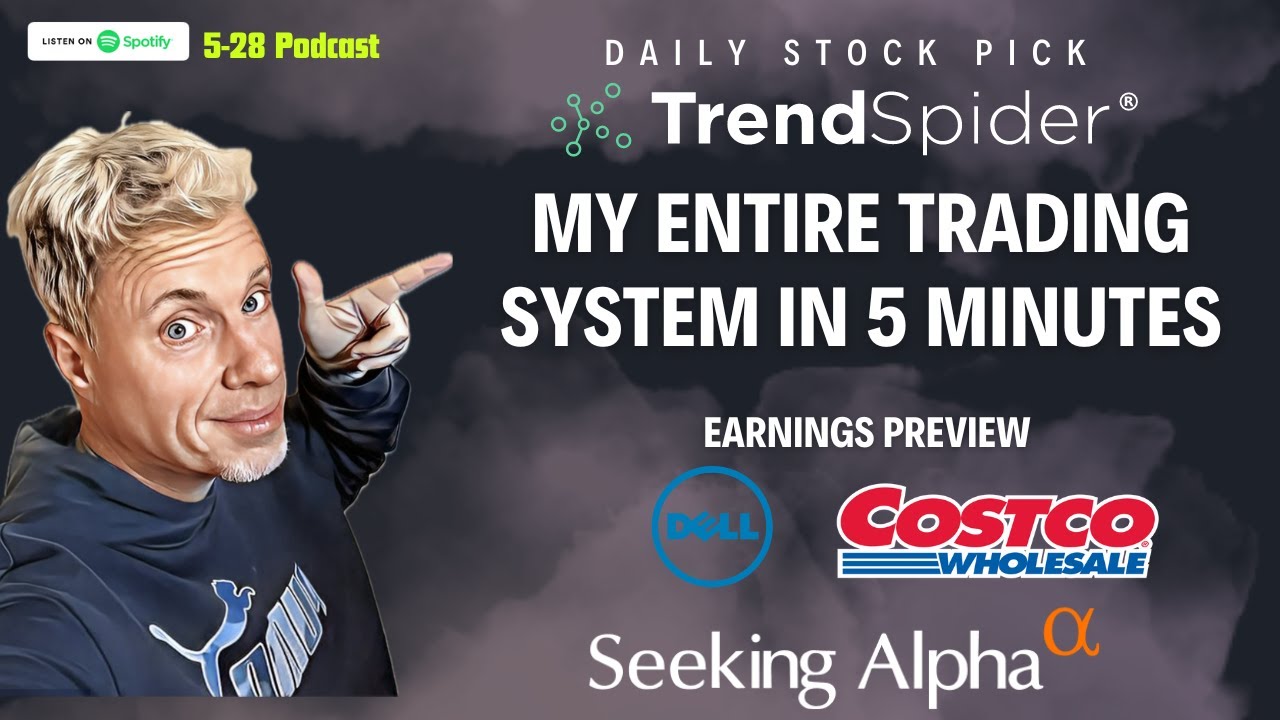 My trading system in 5 minutes plus DELL and COST earnings plus