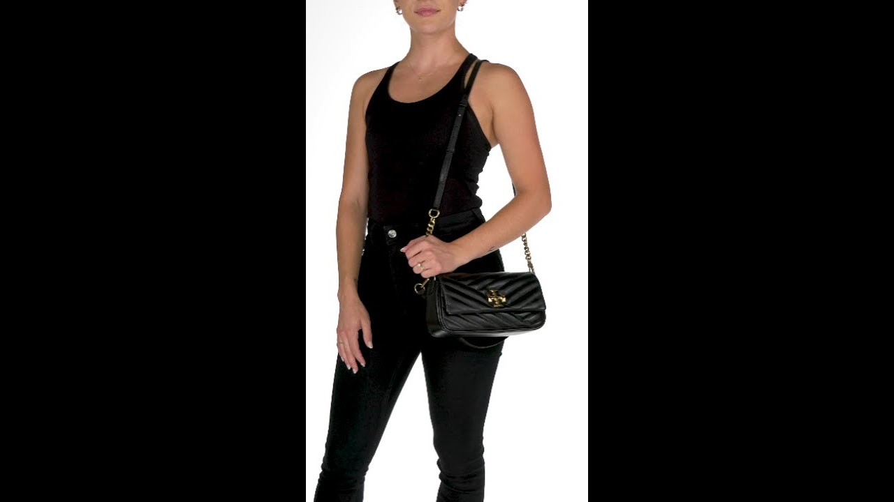 Tory Burch Small Kira Chevron Flap Shoulder Bag - Yahoo Shopping