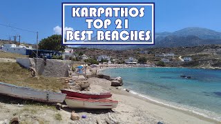 Karpathos, Greece | TOP 21 Best Beaches ►Beach Paradise ►15:29 min ► In 4k