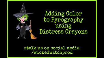 Coloring on wood with Distress Crayons