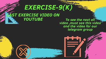 EXERCISE-9(K) | DEFINITE INTEGRATION| CLASS 12 | CHSE ODISHA | EOM
