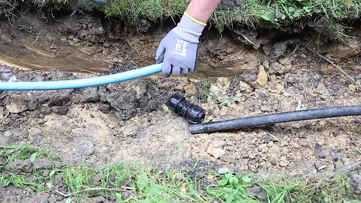 Using Philmac 3G fitting to connect Blue MDPE pipe to black imperial pipe