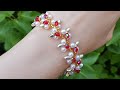 Beaded bracelet/DIY Bracelet/Pearl bracelet/Браслет из бусин и бисера/Браслет/Бисероплетение