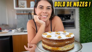 Bolo de nozes Molhadinho e fofinho