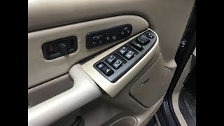 OldGuyDIY Remove Repair 2003 Suburban Tahoe Yukon Silverado Door Switch Panel Broken Clip & Armrest