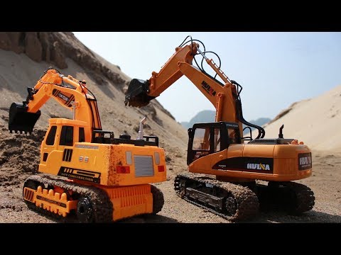 Trucks for children | Excavator videos for children | Diggers for children | Children toys