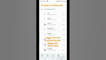 Android 13 Google removeu o acesso às pastas DATA e OBB, pelo smartphone.