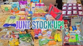 I Spent $349 on Groceries! My Massive June Stock Up Haul