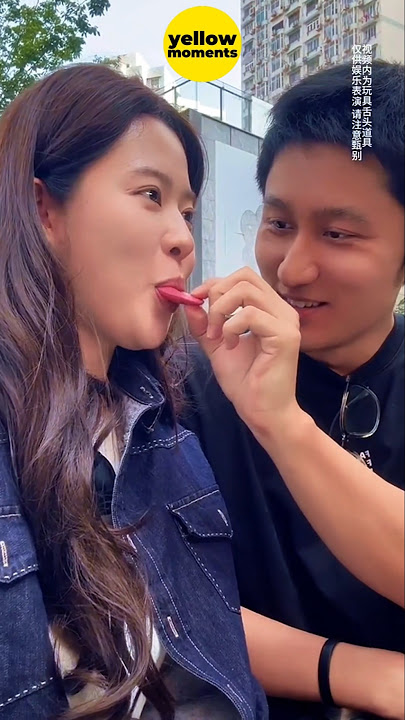 This Girl Prank Her Boyfriend With Fake Tongue❗#shorts
