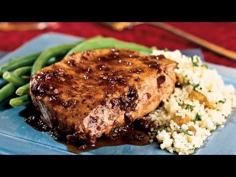 Balsamic Plum Glazed Pork Chop Recipe