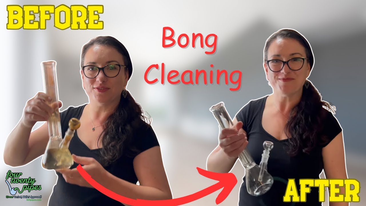 How to Clean a Bong with Household Items (glass tutorial) 