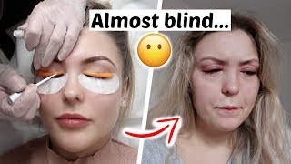 I Tried Getting A Lash Perm... *ANOTHER ALLERGIC REACTION*