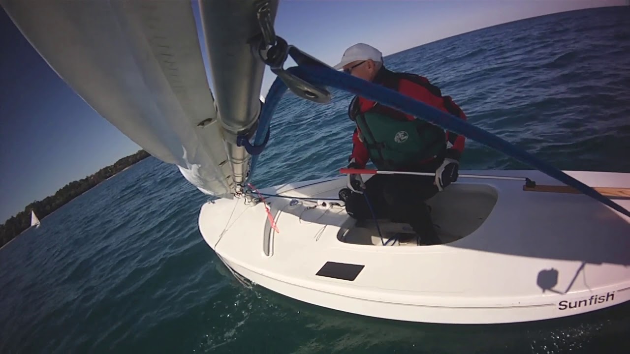 how to rig a sunfish sailboat video