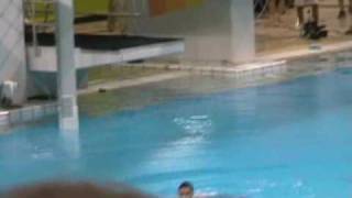 The Streaker fool in the pool