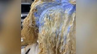 How to do: Double process color. Before and after root color retouch