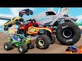Monster Jam INSANE Big vs Small Monster Truck Races and High Speed Jumps